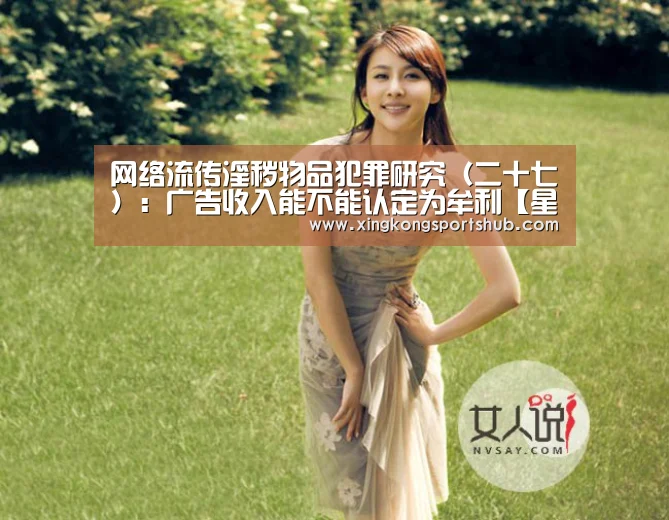 网络流传淫秽物品犯罪研究(二十七):广告收入能不能认定为牟利【星空官方,星空赛事,星空百家乐,星空平台】(图2) 星空官方,星空赛事,星空百家乐,星空平台